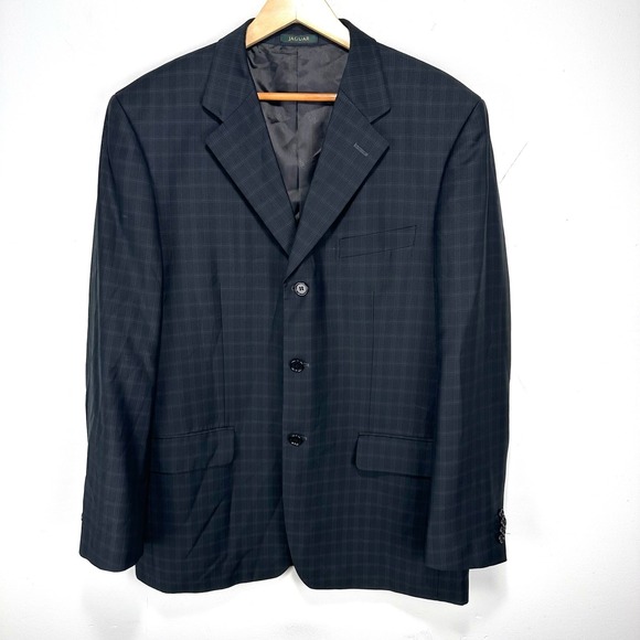 Loro Piana Jaguar Winter Tasmanian Sport Coat Men 42R (52 EUR) Black Check 3 Btn - Picture 15 of 16
